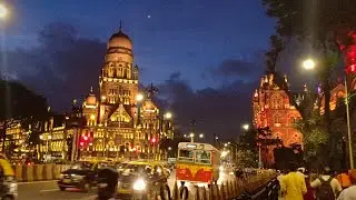 Mumbai bt station ... In night time .near nevi Mumbai place
