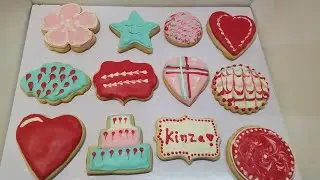 3 ingredients royal icing cookies #tutorial #easy #cookiedecorating #cakedecorating
