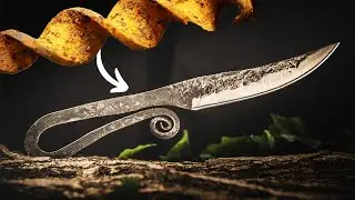 Making a Blacksmith Knife from Scrap Metal