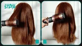Hot Air Brush | 1200W Hair Dryer Brush with Dual Rotation & Styling Control
