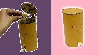 How to make Dustbin for home and office | Cardboard Craft diy idea