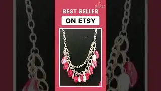 Dual Chain Necklace With Dangling Crystals Stone | Handmade Jewelry
