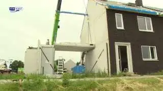 Bouwbedrijf bouwt huizen in amper een dag tijd