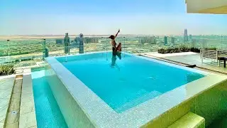 Our Mini Vacation - We had our private pool!  #fivejumeirahvillage#privatepool#vacation#dubai