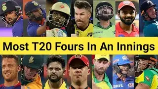 Most T20 Fours In An Innings 🏏 Top 25 Innings 😱 #shorts #rishabhpant #babarazam #abdevilliers