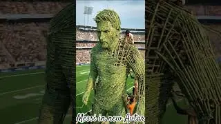 Messi Fans Can&rsquo;t Believe This 😮 | Stadium Art Build #shorts #messi