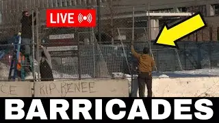 🔴 BREAKING - BARRICADES INSTALLED! ICE PROTESTS - MINNEAPOLIS - LIVE