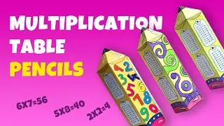 How to Make Origami Paper Pencil | Multiplication Table | DIY | Crafting paper toy for kids