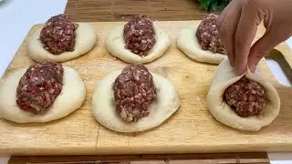 O KADAR KOLAY Kİ KEŞKE DAHA ÖNCE DENESEYDİM ❗️Oklavasız Merdanesiz Kıymalı Pide👌🏼 Çiçekintarifleri