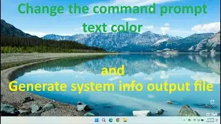 Change the Command Prompt Color