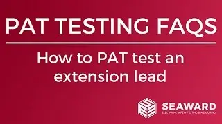 How to PAT test an extension lead - Seaward