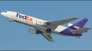 FedEx McDonnell Douglas MD-10-30F [N306FE] takeoff from LAX