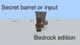 Minecraft Bedrock: Secret barrel/input