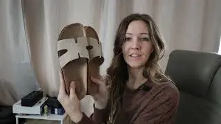 Women's Cork Slide Sandals with Arch Support, Comfortable Flat Sandals