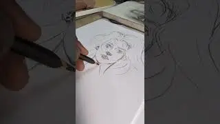 &ldquo;Expressive Eyes ✨ | Beautiful Girl Pencil Drawing&rdquo;#shorts