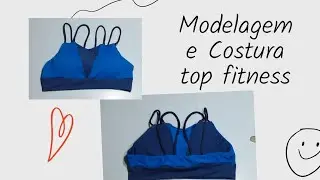 como fazer um top fitness com a modelagem do top faixa#modelagem do PP ao GG
