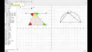 Pythagoras theorem and Circle theorems 1 with&nbsp;GeoGebra