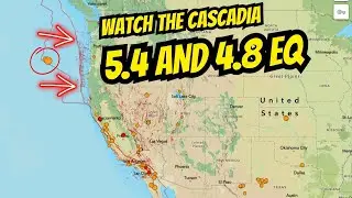 Earthquake uptick off Oregon Coast. 4.8 and 5.4 EQ Blanco Fracture Zone. Wednesday update.