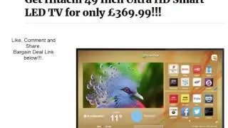 Get Hitachi 49 Inch Ultra HD Smart LED TV for only &pound;369.99!!!