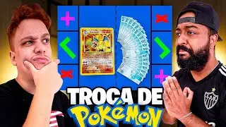 INCRÍVEL! FIZ UMA TROCA DE CARDS DE POKÉMON COM MEU AMIGO!