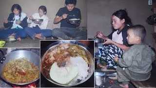 jina cooks for sons and husband sanjip Rai || Nepali village Kitchen || @Manjitamrnati