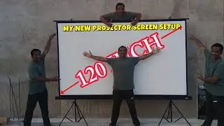 My New 120 Inch Projector Screen Setup With Best Budget Projector In 2025
