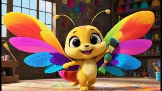 The Robot and the Painterbee | A Colorful Tale of Creativity and Friendship | Kids Bedtime Story