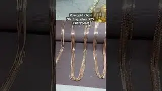Rosegold Italian chains sterling silver 925 #rosegold #925silver #sterlingsilver