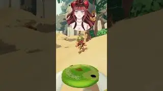 Demon Vtuber catches the frisbee in PEAK #peak #peakgame #envtuber #shorts