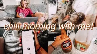 spend a fall morning with me! *VLOG* | waking up early, puppy gets a bath, + caramel apple cider!