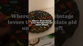 Unique Treasure Find: Confetti Glass Plate