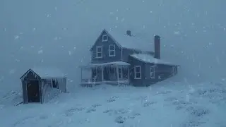 Heavy Blizzard Storm at Night | Howling Wind & Blowing Snow | Sounds for Sleep, Study & Relaxation