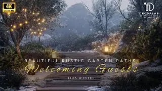 Beautiful Rustic Garden Paths: Welcoming Guests This Winter