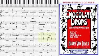 Chocolate Drops by Harry Von Tilzer (1902, Ragtime piano)