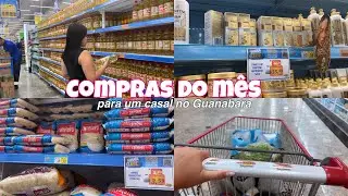 COMPRAS DO M&Ecirc;S NO GUANABARA RJ ✨| compras para um casal +valores