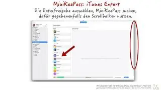 MiniKeePass Passwort Datenbank vom iPhone oder iPad mit iTunes auf Mac speichern