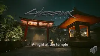 Night at the temple - Cyberpunk 2077 ambience - 1.5 hours