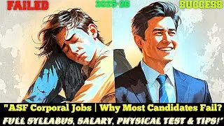 ASF Corporal Jobs | Why Most Candidates Fail? Full Syllabus, Salary, Physical Test & Tips!
