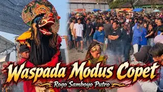 Modus Copet Dengan Mercon !!! Rampak Barongan Jaranan Rogo Samboyo Putro Live  Pace Wetan Nganjuk