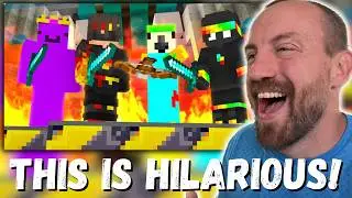 THIS IS HILARIOUS!!! FlameFrags Unstable SMP Plays Minecraft Battle Box (REACTION!!!)