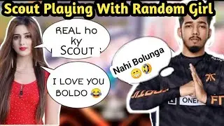 Scout Playing With Random Girl । Beautiful Girl In Scout Match । Best  Fan Movement Of Scout