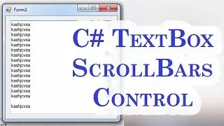 057 - C# TextBox ScrollBars Control