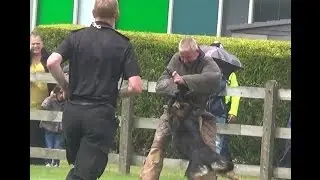 West Midlands Police Attack Dog Demonstration Part - Tally Ho Funday 2014