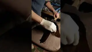 burned wood stratocaster #dudaguitars #guitarmaking