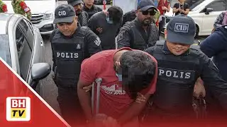 Jumpa enam rangka manusia, dua suspek tiba di mahkamah