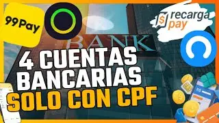 4 CUENTAS SOLO CON CPF: si no tienes para recibir su pagamento en PIX