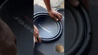 Pioneer double coil woffer installed in thar #thar# princearts#woffer #pioneers #bass #viral #shorts