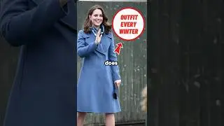 Why Does Catherine Wear This Style Of Outfit Every Winter? #shorts #catherine #katemiddleton