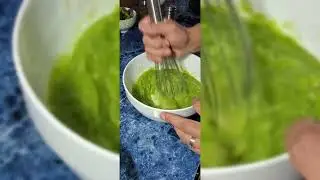 &Ntilde;oqui de camote en salsa carbonara de esparragos