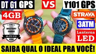SMARTWATCH DT G1 GPS E 4GB VS SMARTWATCH Y101 GPS E STRAVA! QUAL MELHOR CUSTO BENEF&Iacute;CIO? #ALIEXPRESS